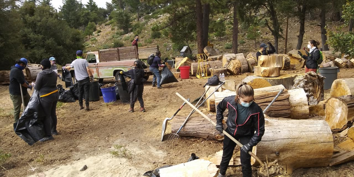 Crystal Lake fire mitigation clean up, photograph courtesy Kevin Nunez Facebook.