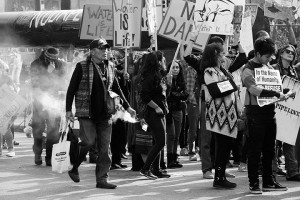 No DAPL rally and march in Los Angeles - sageing continued