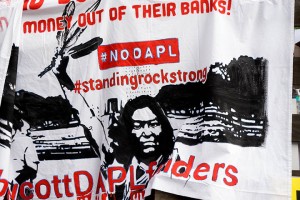 No DAPL rally and march in Los Angeles - big banks