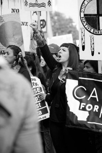 No DAPL rally and march in Los Angeles - protector