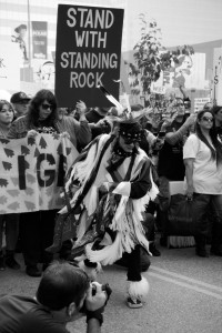 No DAPL rally and march in Los Angeles - dancer