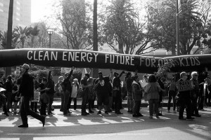 No DAPL rally and march in Los Angeles - the black snake