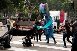 No DAPL rally and march in Los Angeles - performing artists