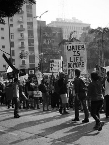 No DAPL rally and march in Los Angeles - starting to line up
